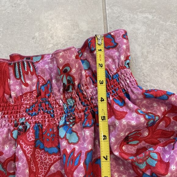 Tuckernuck Women's Marguerite Off Shoulder Top Sz M Pink Bell Sleeves Floral NWT - Picture 7 of 9